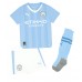 Manchester City Julian Alvarez #19 Replika Babykläder Hemma matchkläder barn 2023-24 Korta ärmar (+ Korta byxor)